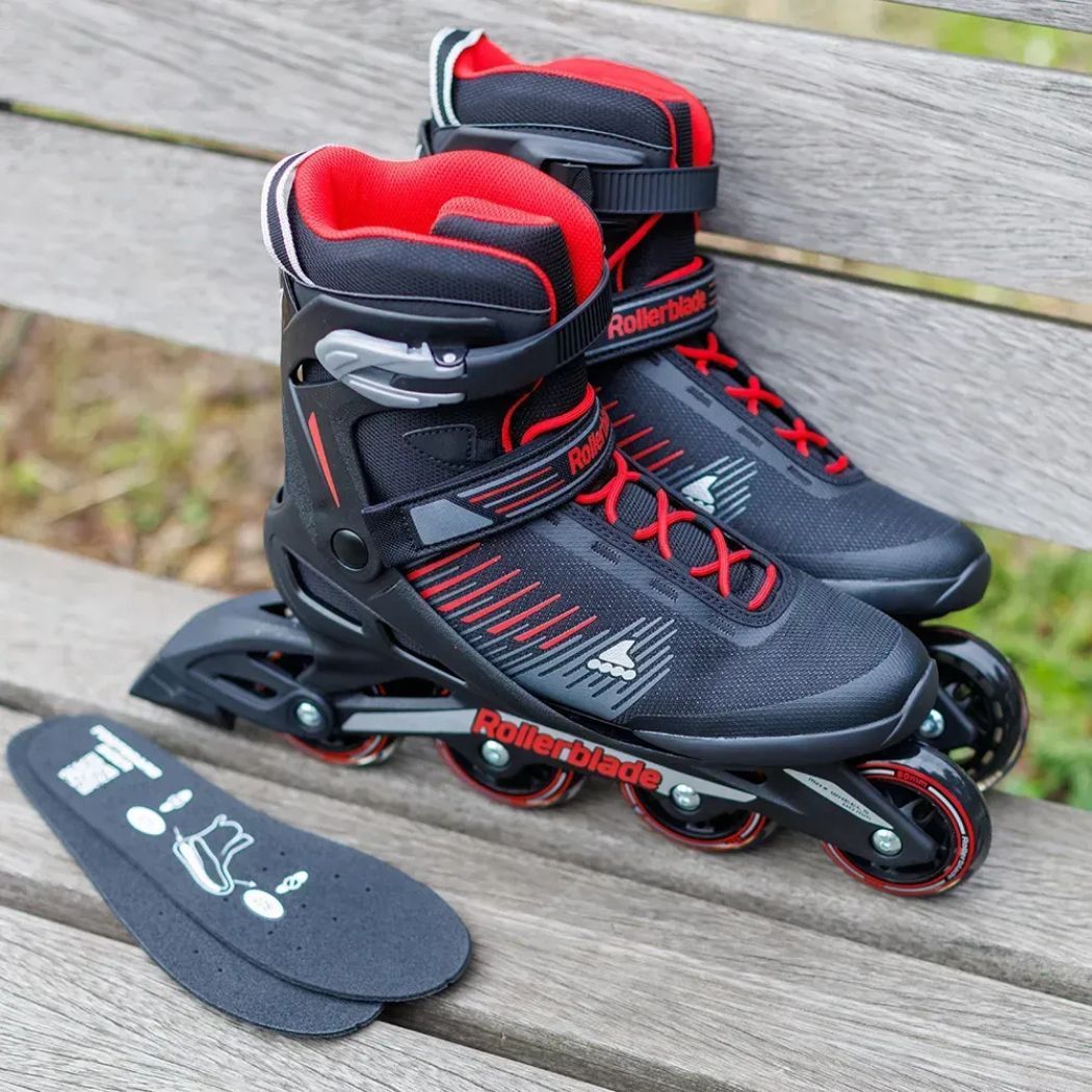 Rollerblade ролики Zetrablade black-red 280