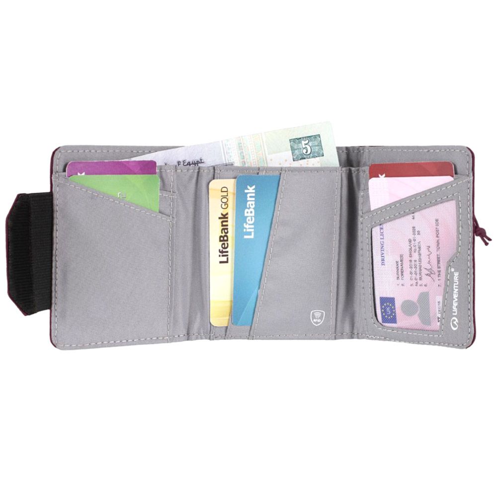 Lifeventure гаманець Recycled RFID Wallet plum