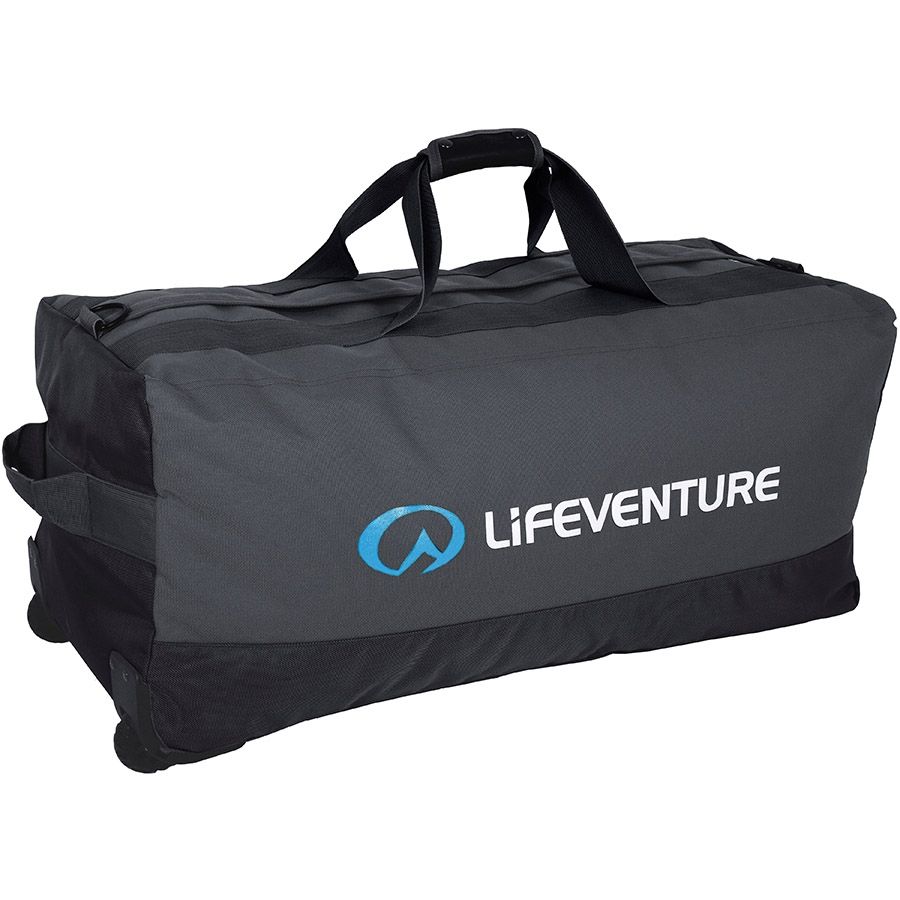 Lifeventure сумка Expedition Duffle Wheeled 120 L чорно-сіра