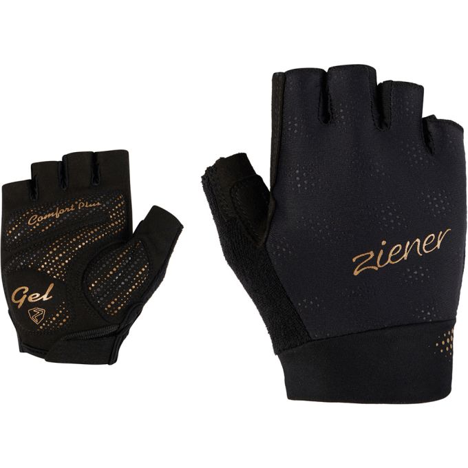 Ziener велорукавички Crissi W black-gold art 7