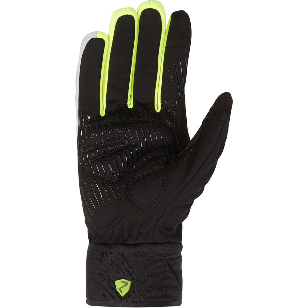 Ziener велорукавички Dirich Touch black-poison yellow 10