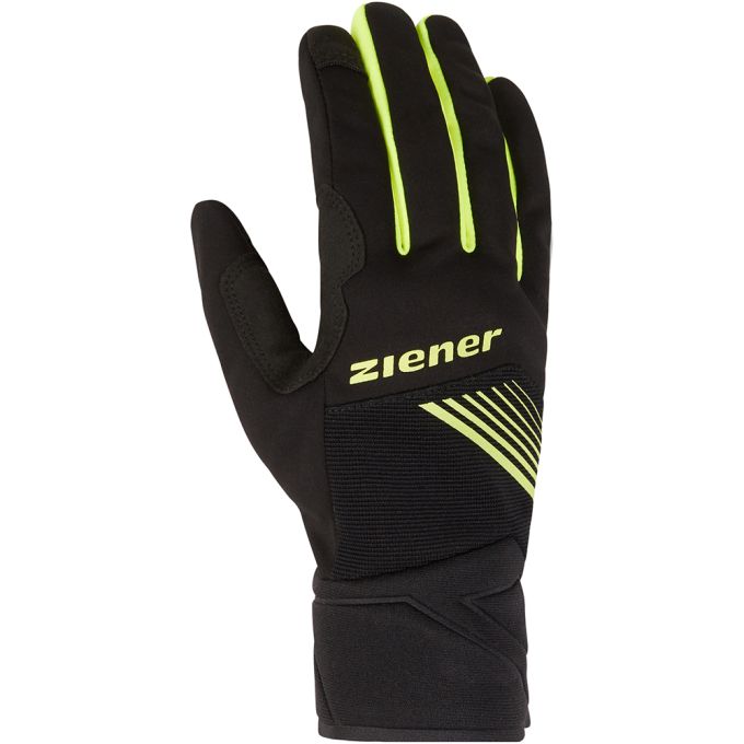 Ziener велорукавички Dirich Touch black-poison yellow 8.5