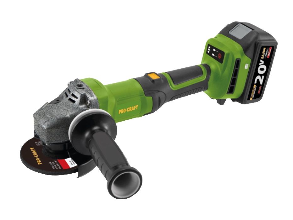 Акумуляторна болгарка Procraft PGA20 (1 акб Type-C)
