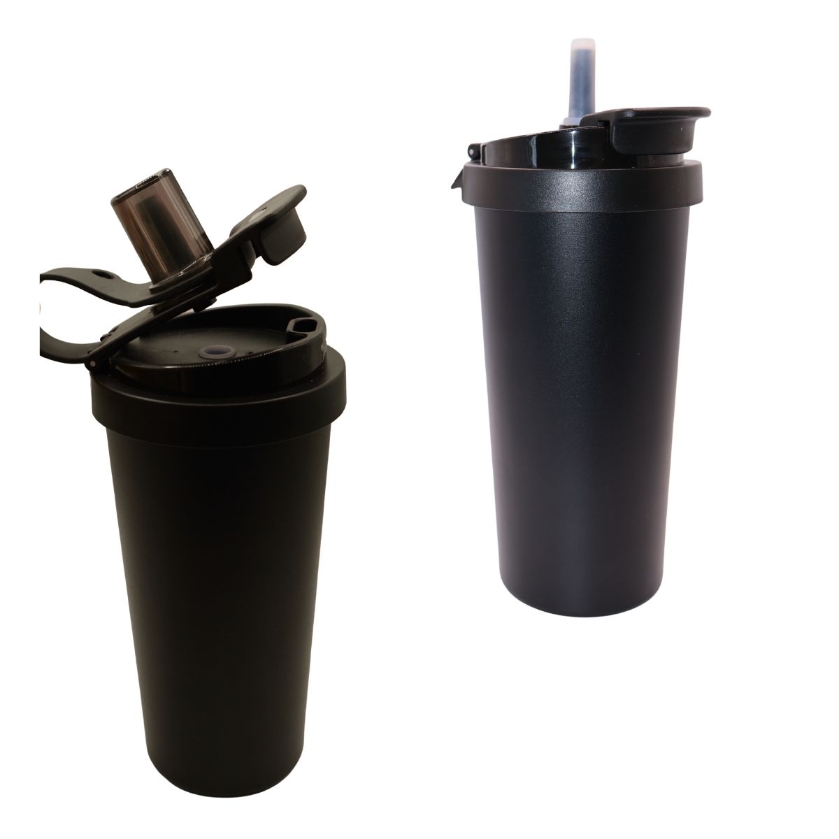 Вакуумна чашка-термос з нержавіючої сталі 316, портативна для води та кави, чорна, 550 мл