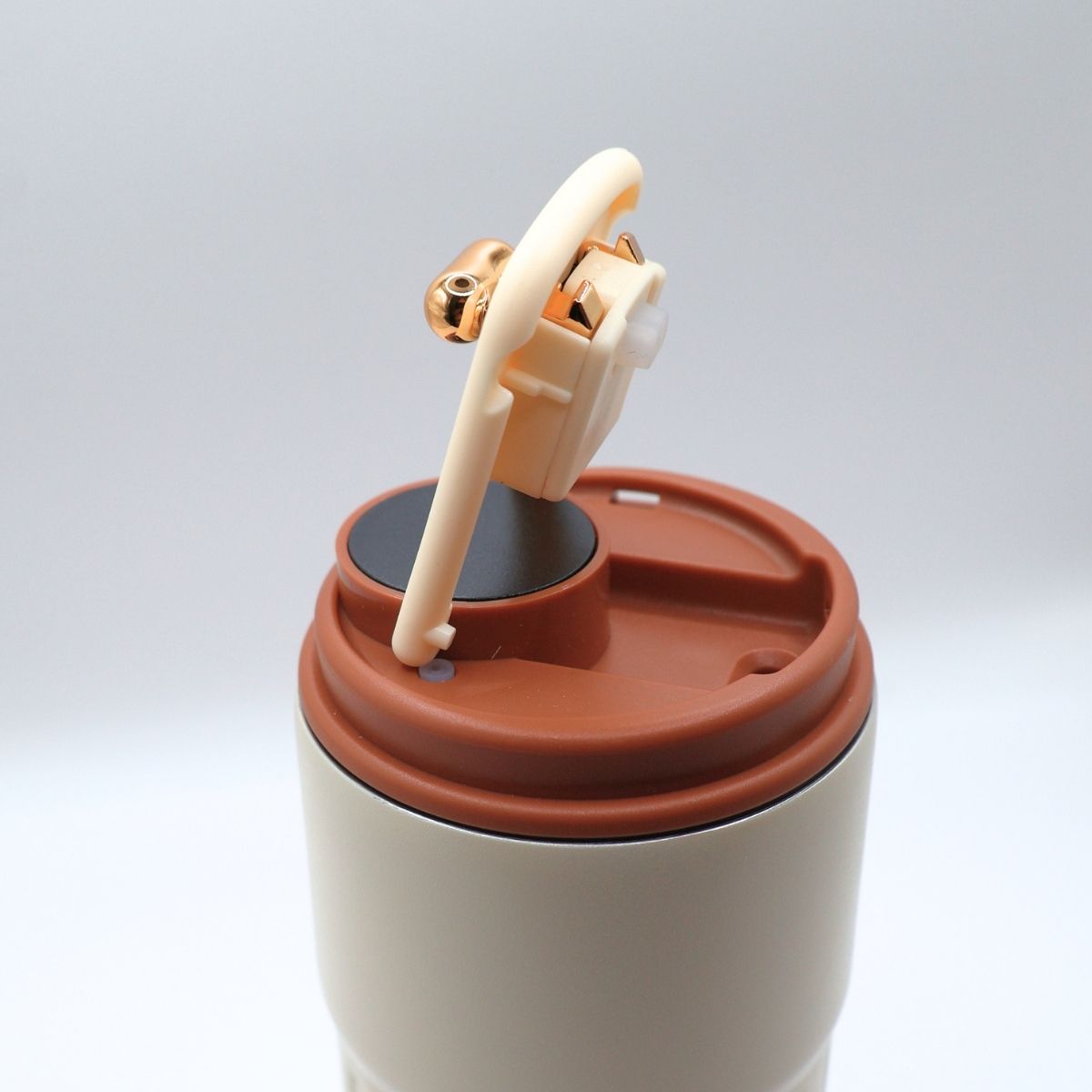 Термокружка 316 із нержавіючої сталі з LED-дисплеєм температури, 450 мл, коричнева