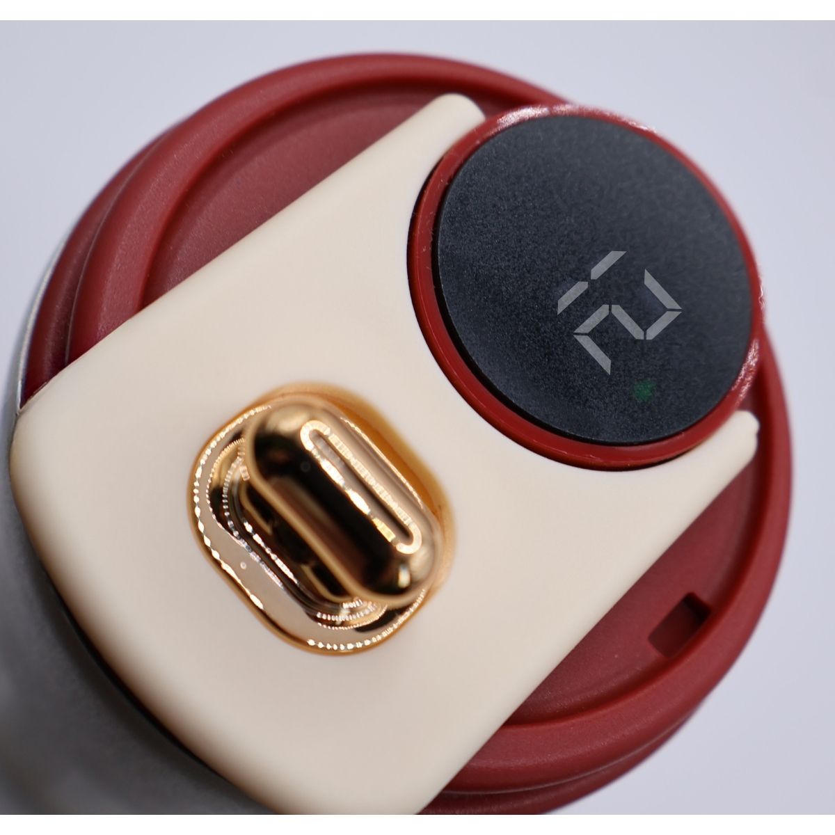 Термокружка 316 із нержавіючої сталі з LED-дисплеєм температури, 450 мл, червона