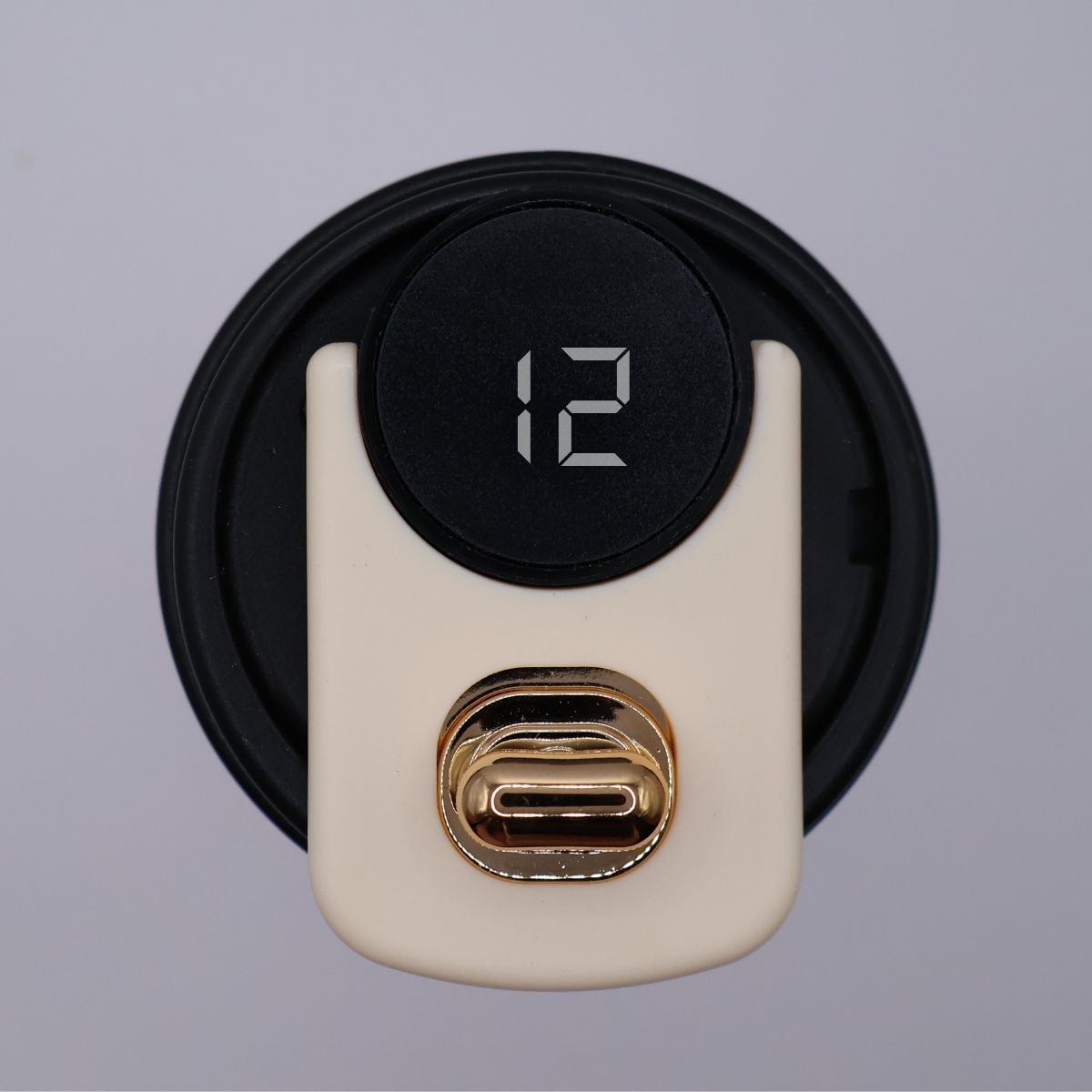 Термокружка 316 із нержавіючої сталі з LED-дисплеєм температури, 450 мл, чорна