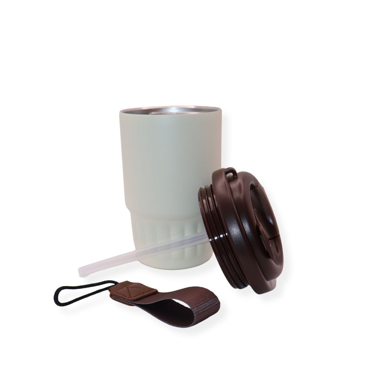 Термокружка 316 із нержавіючої сталі Zhen Cui Guang 380 мл - Кавовий білий