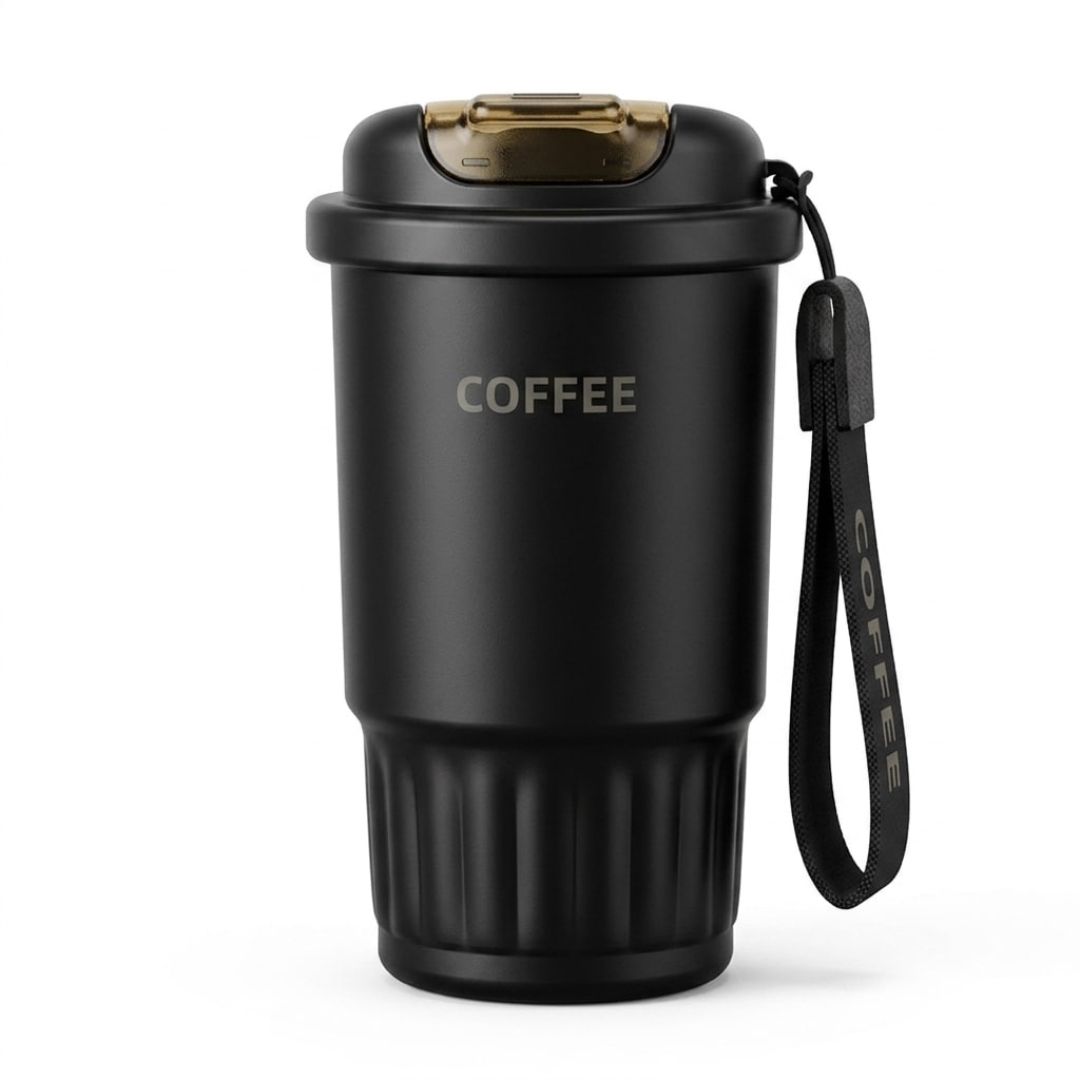 Термокружка 316 із нержавіючої сталі Zhen Cui Guang 450 мл - римський чорний