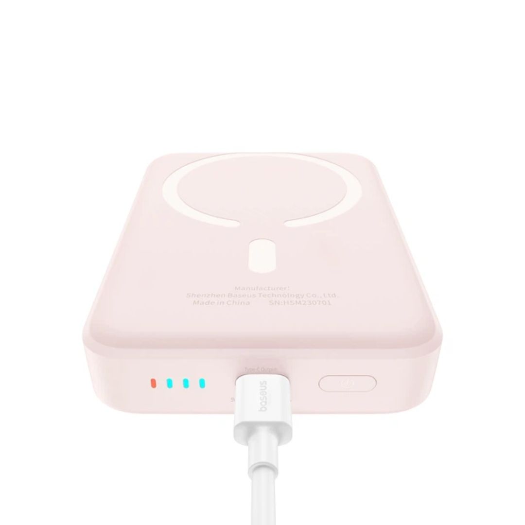 Power Bank 10000mAh 22,5W Baseus FM11, бездротовий з швидкою зарядкою, Рожевий