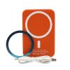 Power Bank 5000 мАг з бездротовою зарядкою, помаранчевий