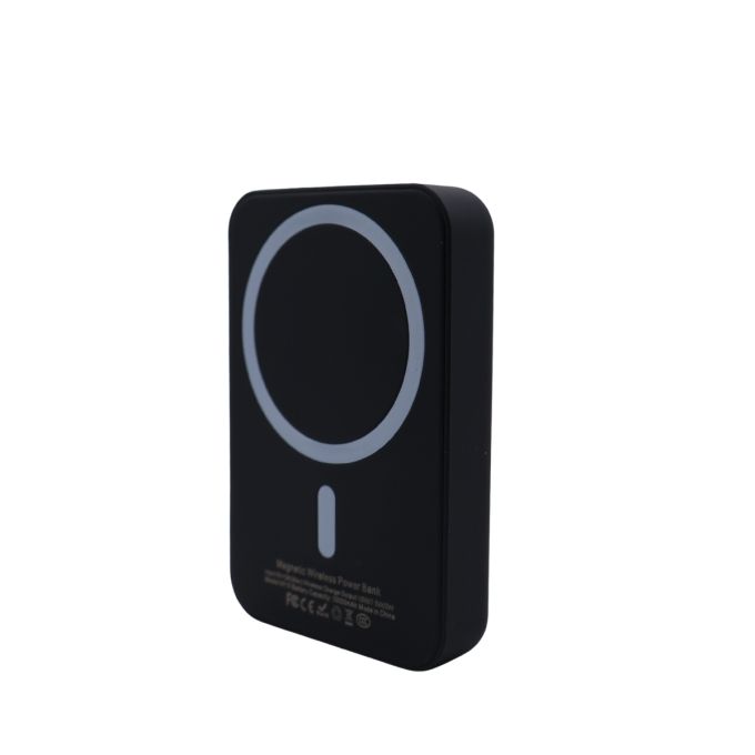 Power Bank 10000 мАг з бездротовою зарядкою, чорний