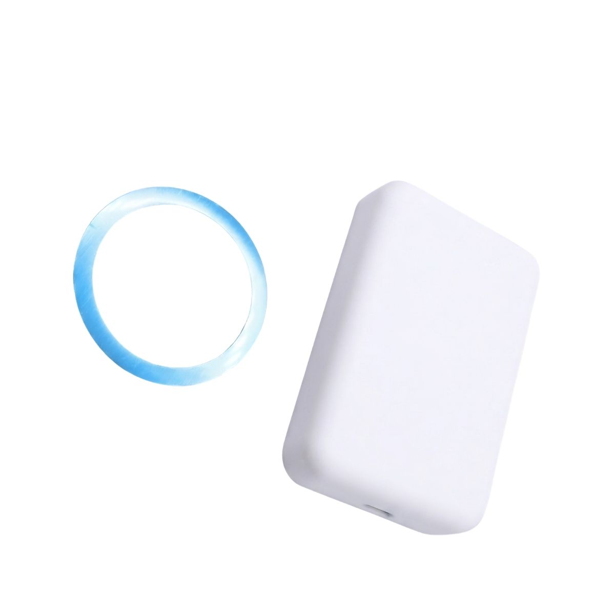 Power Bank 3000 мАг з бездротовою зарядкою, білий