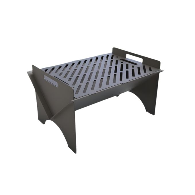 Мангал-гриль Carino Fold V2 розбірний з грилем 500х353х275 мм, метал 3 мм без покриття