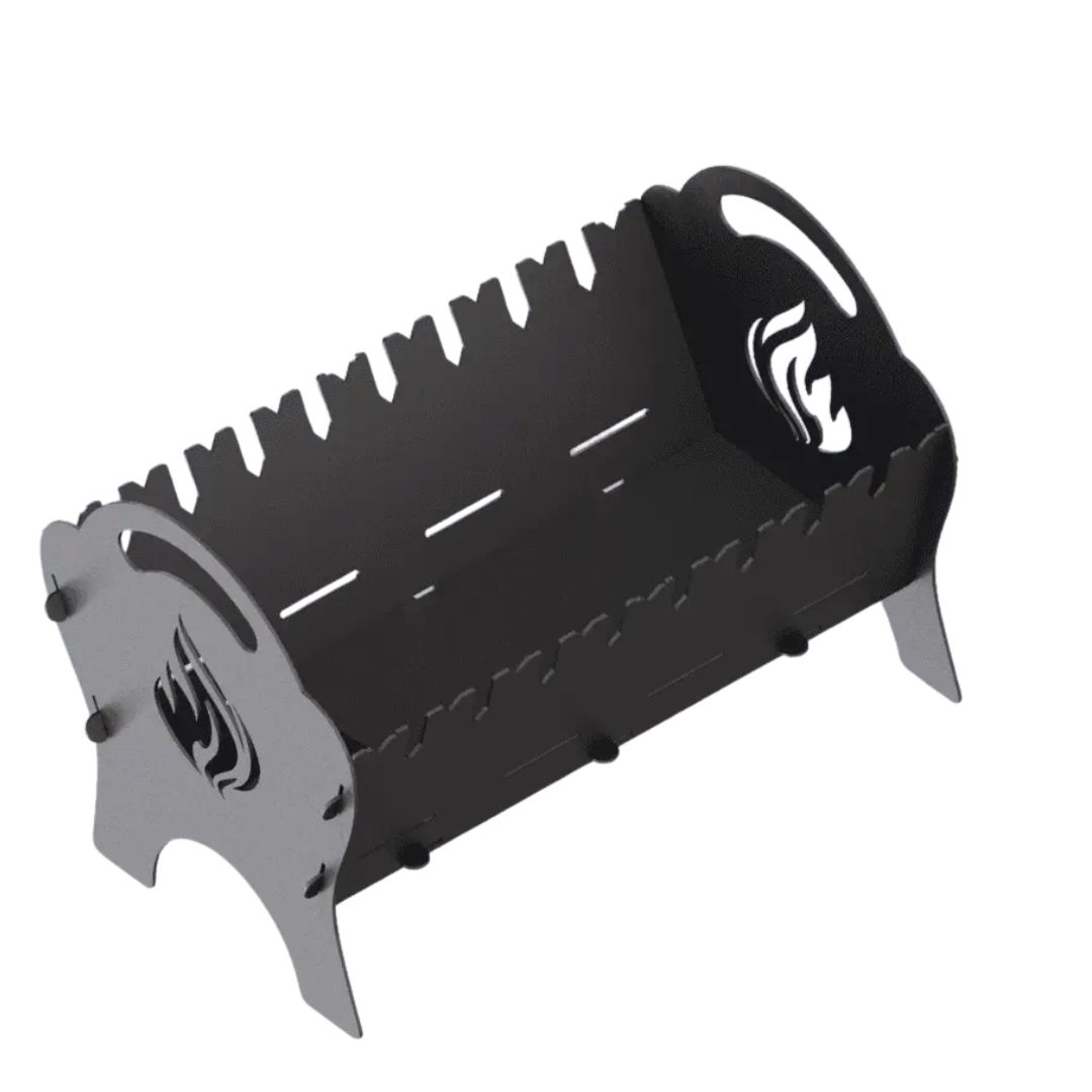 Мангал-гриль Carino Spark Вогонь розбірний з грилем 500х330х350 мм, метал 3 мм без покриття