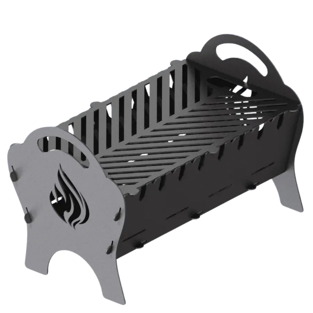 Мангал-гриль Carino Spark Вогонь розбірний з грилем 500х330х350 мм, метал 3 мм без покриття