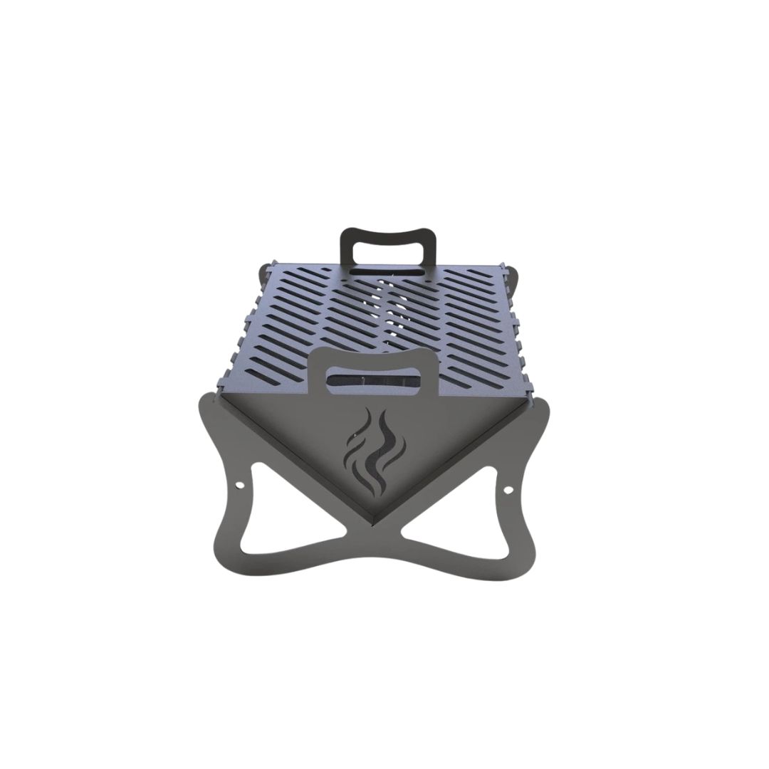 Мангал-гриль Carino Flat Pack V2 розбірний з грилем 500х390х300 мм, метал 3 мм без покриття