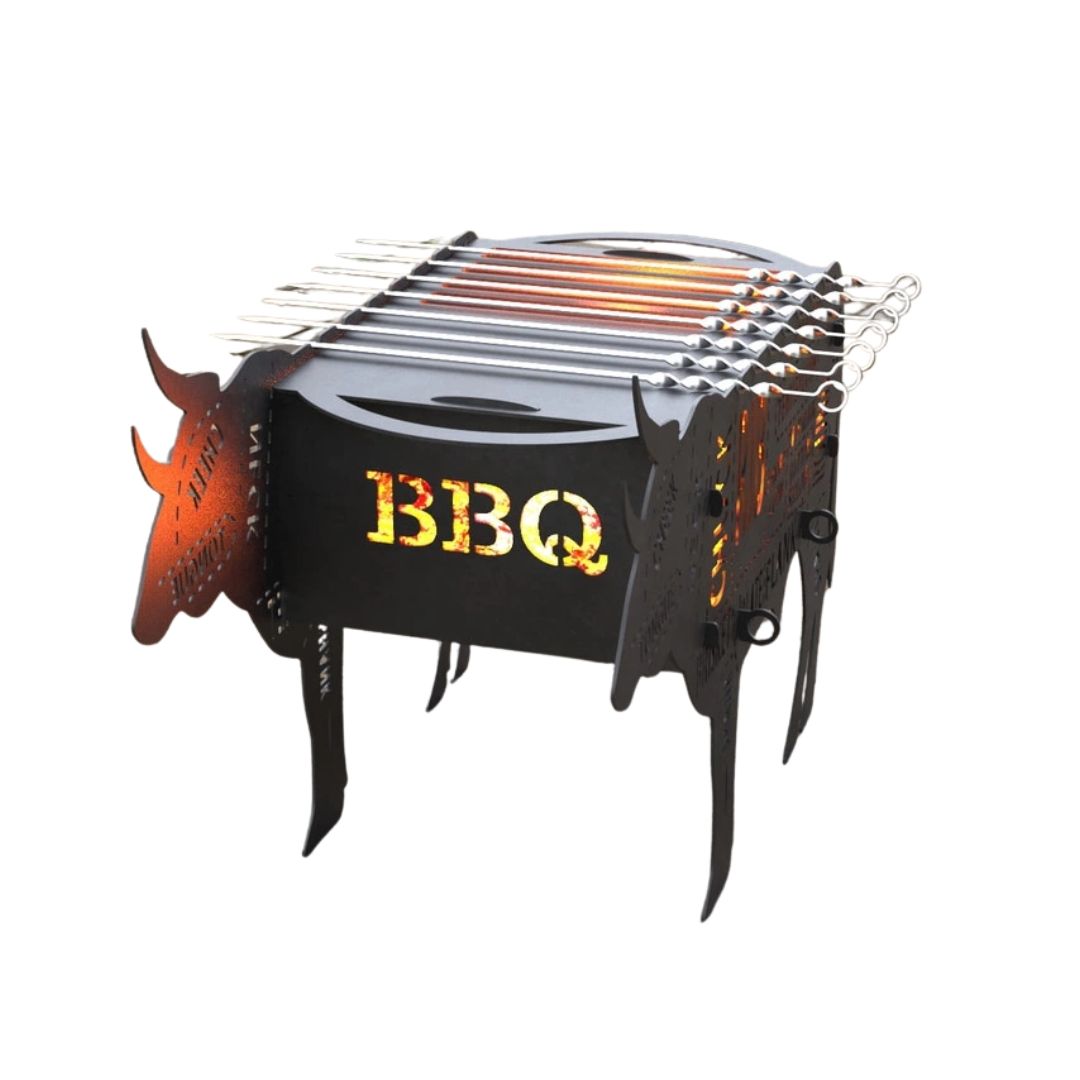 Мангал-гриль Carino розбірний 662х362х366 мм, метал 3 мм без покриття