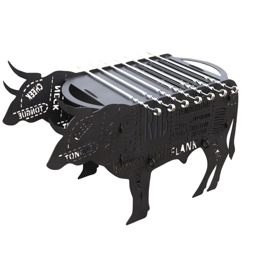 Мангал-гриль Carino розбірний 662х362х366 мм, метал 3 мм без покриття