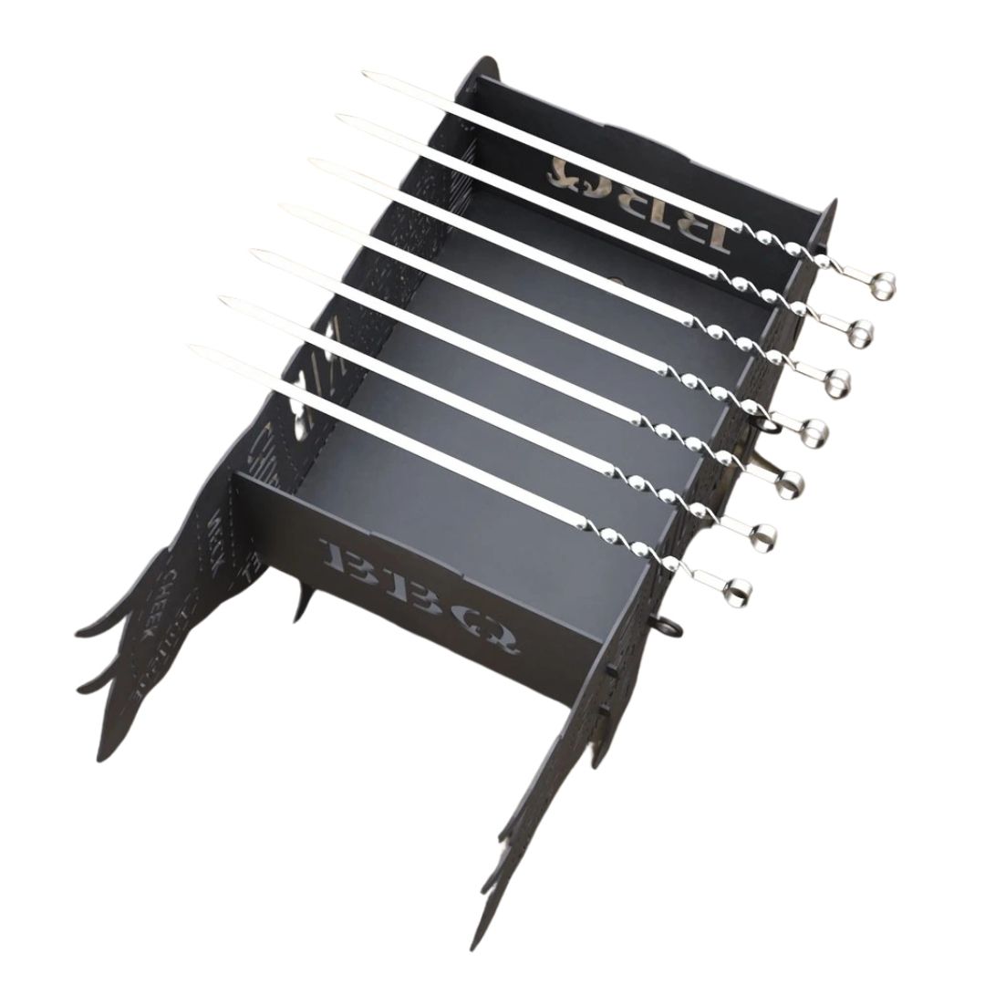 Мангал-гриль Carino розбірний 662х362х366 мм, метал 3 мм без покриття