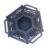 Чаша для вогнища Carino шестигранна розбірна V5 з решіткою гриль 760х707х333 мм, метал 3 мм без покриття