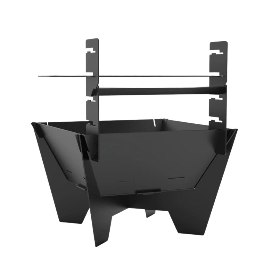 Мангал-гриль Carino квадратний V2 600 мм розбірний 615х615х708 мм, метал 3 мм без покриття