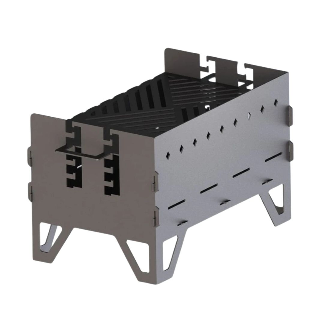 Мангал-гриль Carino Level розбірний з грилем 500х330х324 мм, метал 3 мм без покриття