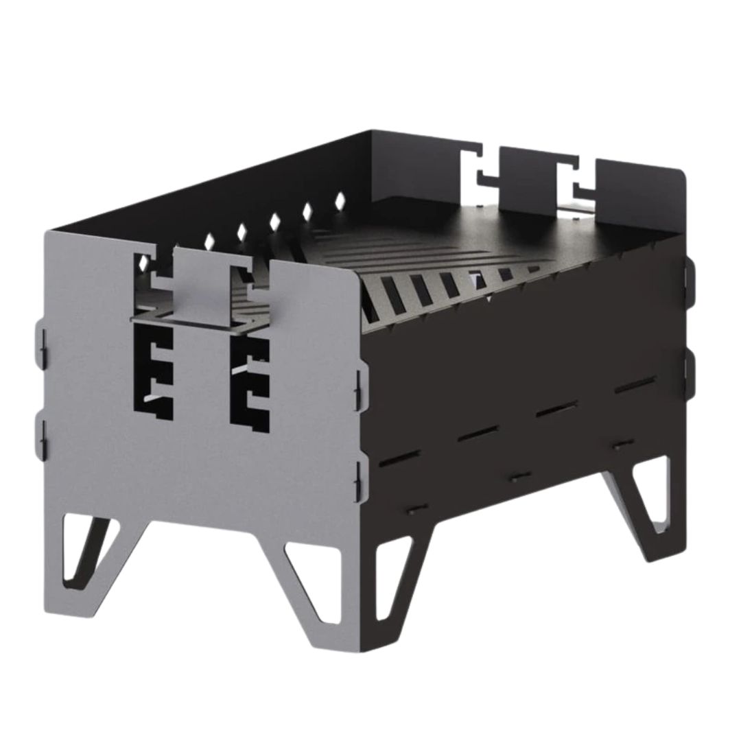 Мангал-гриль Carino Level розбірний з грилем 500х330х324 мм, метал 3 мм без покриття