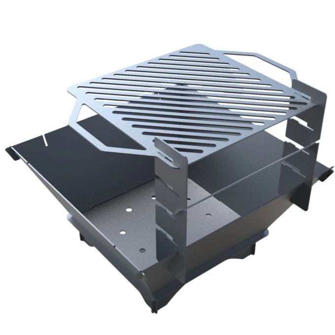 Мангал-гриль Carino квадратний 700 мм розбірний 737х737х682 мм, метал 3 мм без покриття