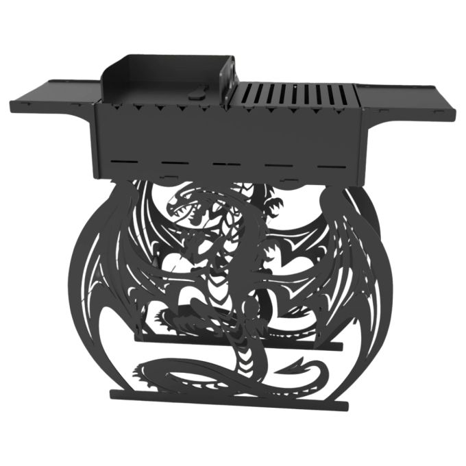 Мангал-гриль Carino Дракон високий розбірний 1014х333х964 мм, метал 3 мм без покриття