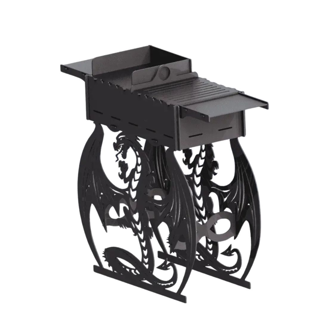 Мангал-гриль Carino Дракон високий розбірний 1014х333х964 мм, метал 3 мм без покриття