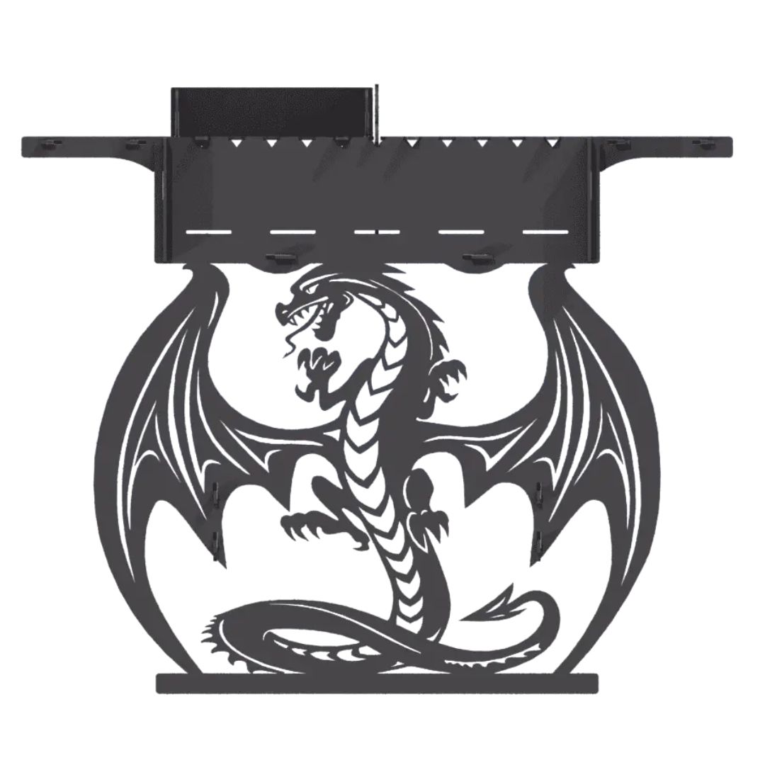 Мангал-гриль Carino Дракон високий розбірний 1014х333х964 мм, метал 3 мм без покриття