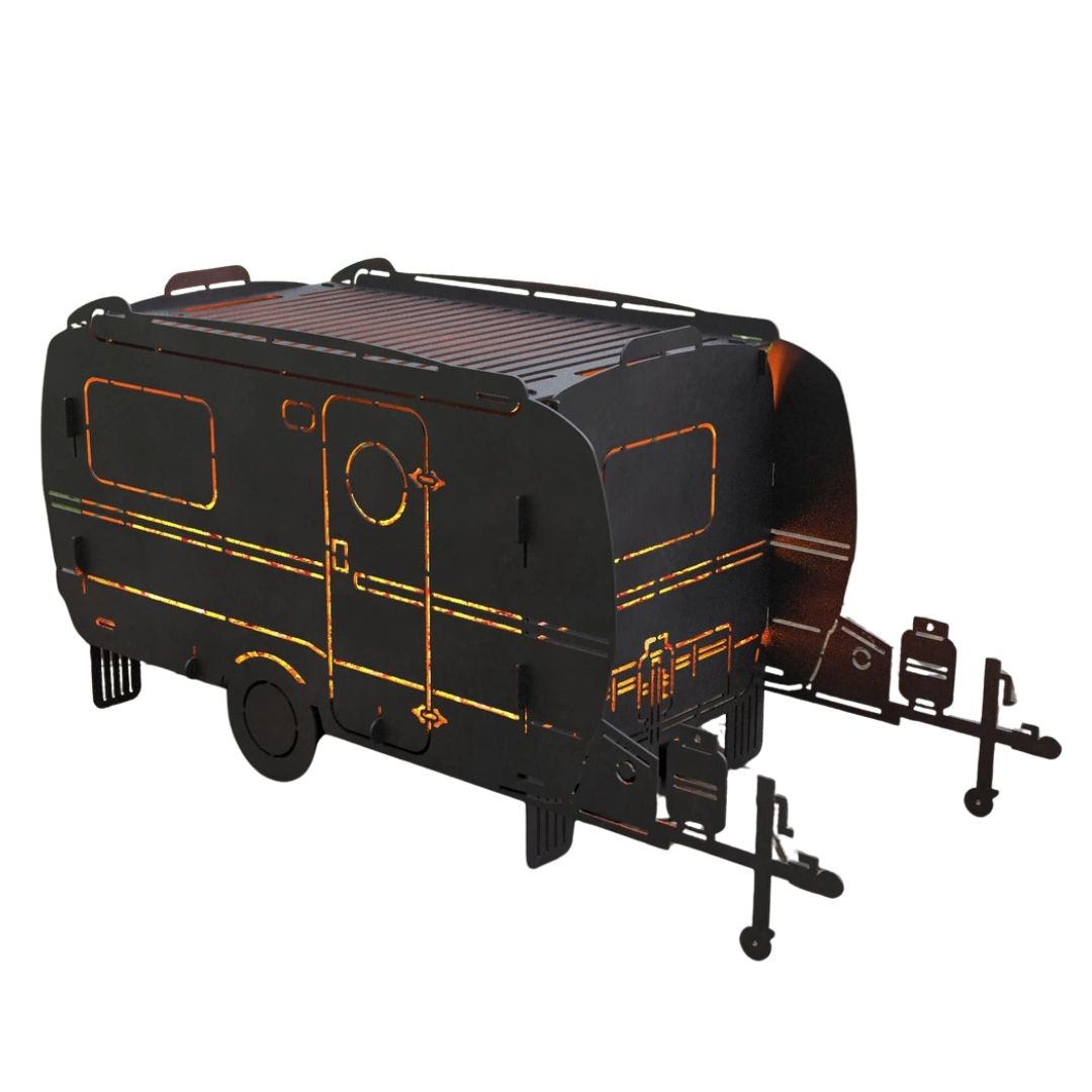 Мангал-гриль Carino Кемпер Трейлер розбірний 1025х400х473 мм, метал 3 мм без покриття