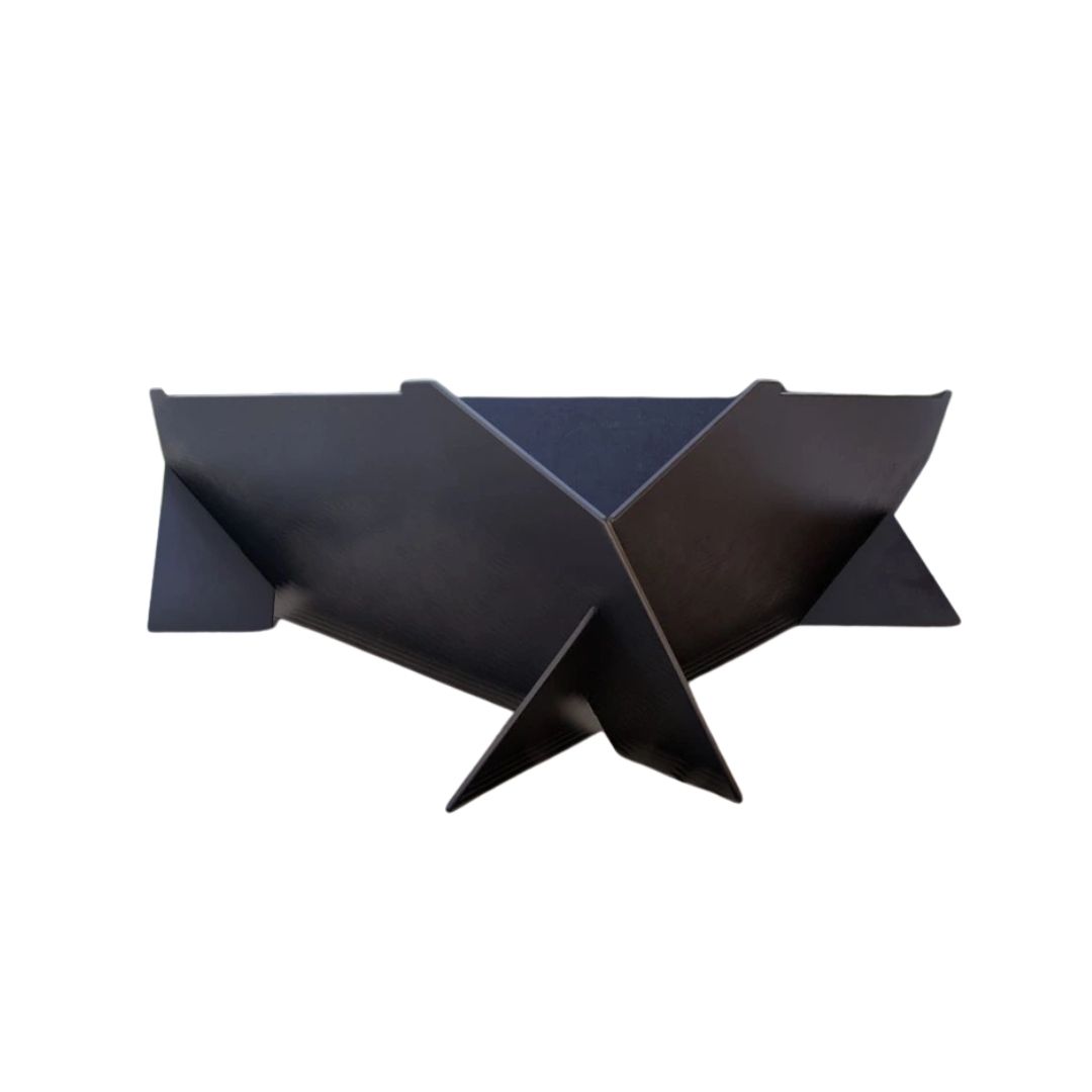 Чаша для вогнища Carino з грилем трикутна 1000 мм розбірна 1020х940х300 мм, метал 3 мм без покриття