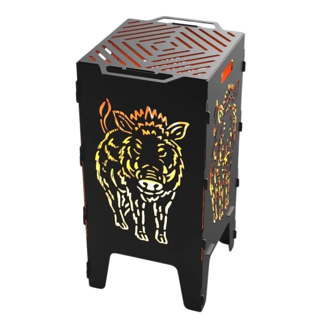 Мангал-барбекю Carino Кабан розбірний з грилем 470х380х753 мм, метал 3 мм без покриття