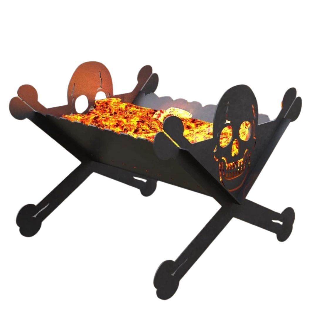 Мангал-гриль Carino Веселий Роджер розбірний 500х486х406 мм, метал 3 мм без покриття