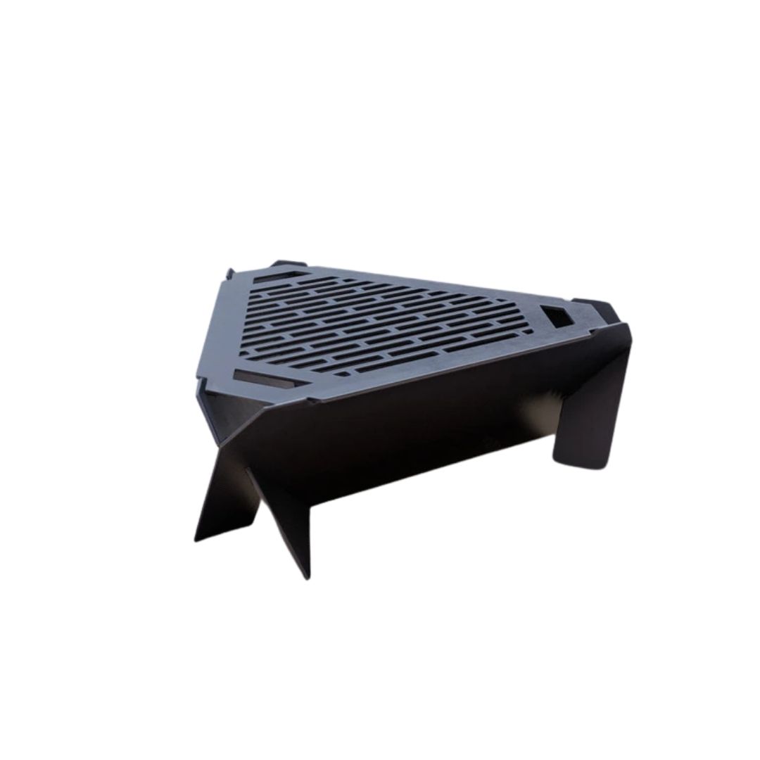 Чаша для вогнища Carino з грилем трикутна 600 мм розбірна 625х570х200 мм, метал 3 мм без покриття