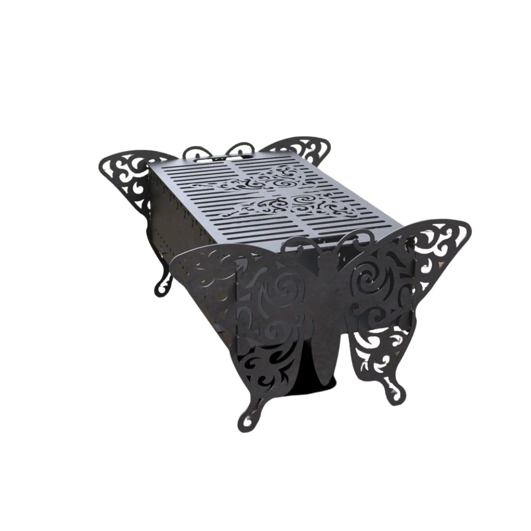 Мангал-гриль Carino Метелик V2 розбірний 600х510х333 мм, метал 3 мм без покриття