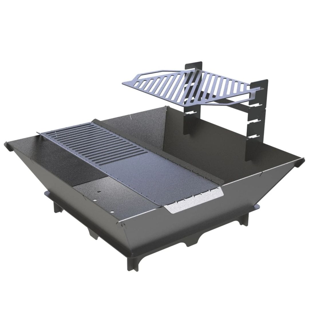 Мангал-гриль Carino квадратний 1000 мм розбірний 1042х1042х682 мм, метал 3 мм без покриття