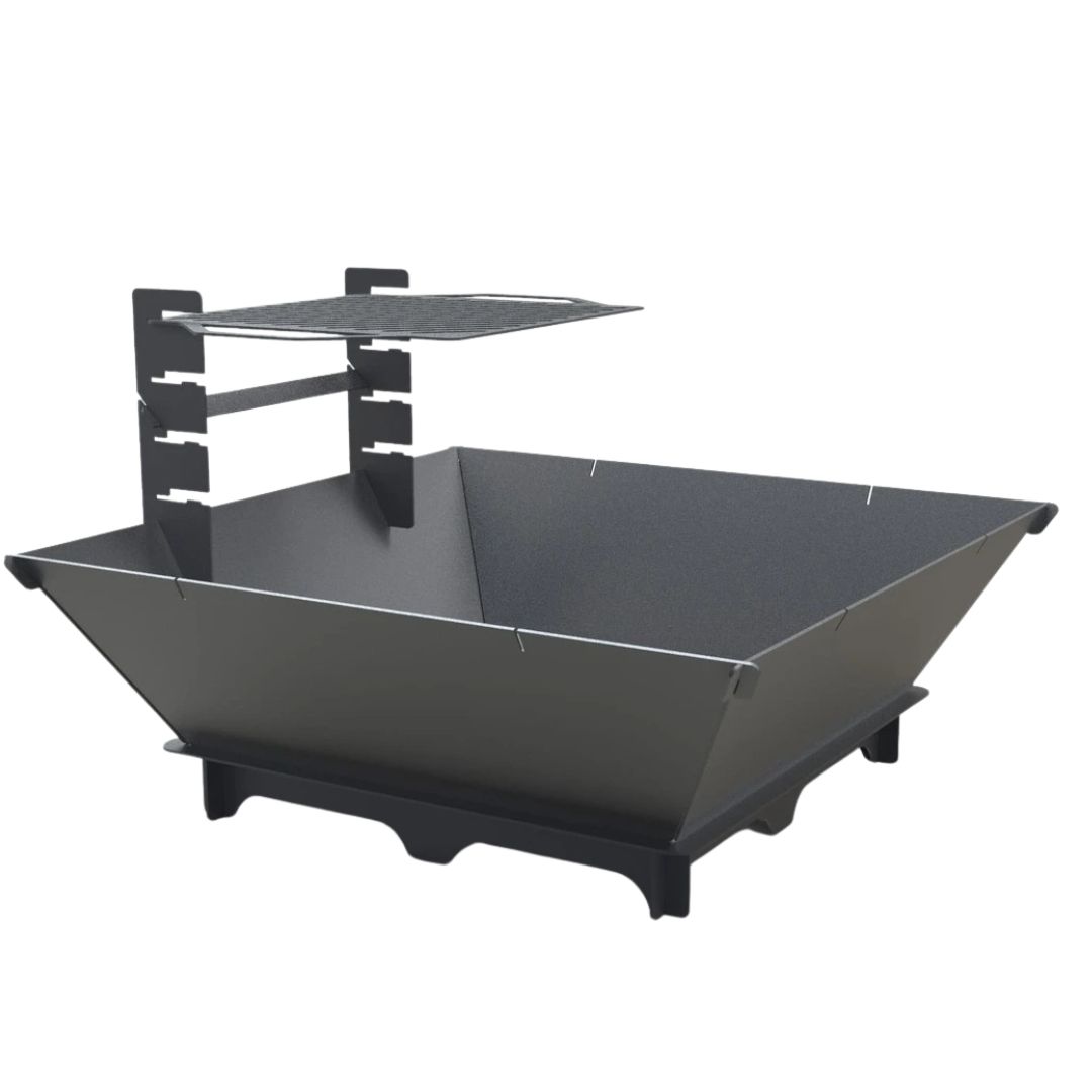 Мангал-гриль Carino квадратний 1000 мм розбірний 1042х1042х682 мм, метал 3 мм без покриття