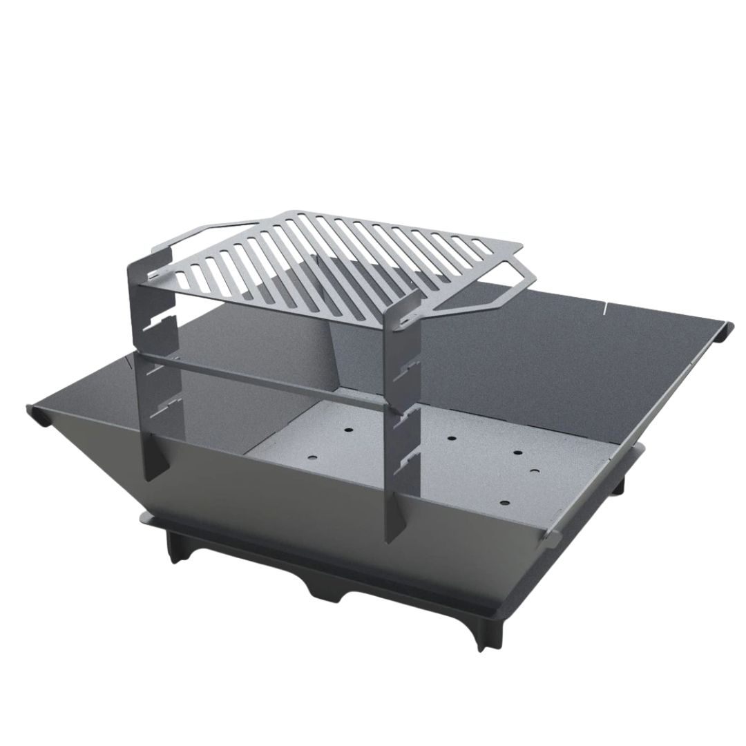 Мангал-гриль Carino квадратний 1000 мм розбірний 1042х1042х682 мм, метал 3 мм без покриття