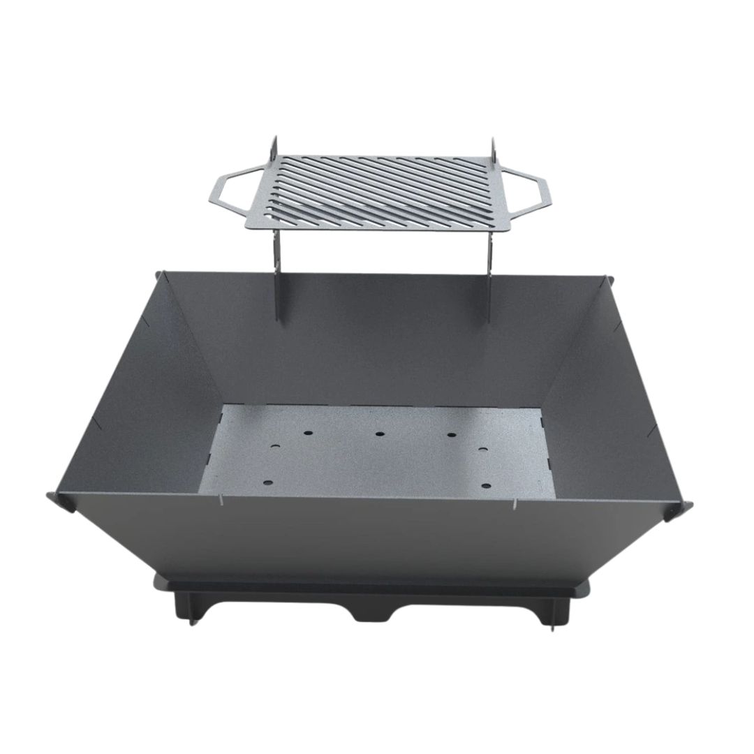 Мангал-гриль Carino квадратний 1000 мм розбірний 1042х1042х682 мм, метал 3 мм без покриття