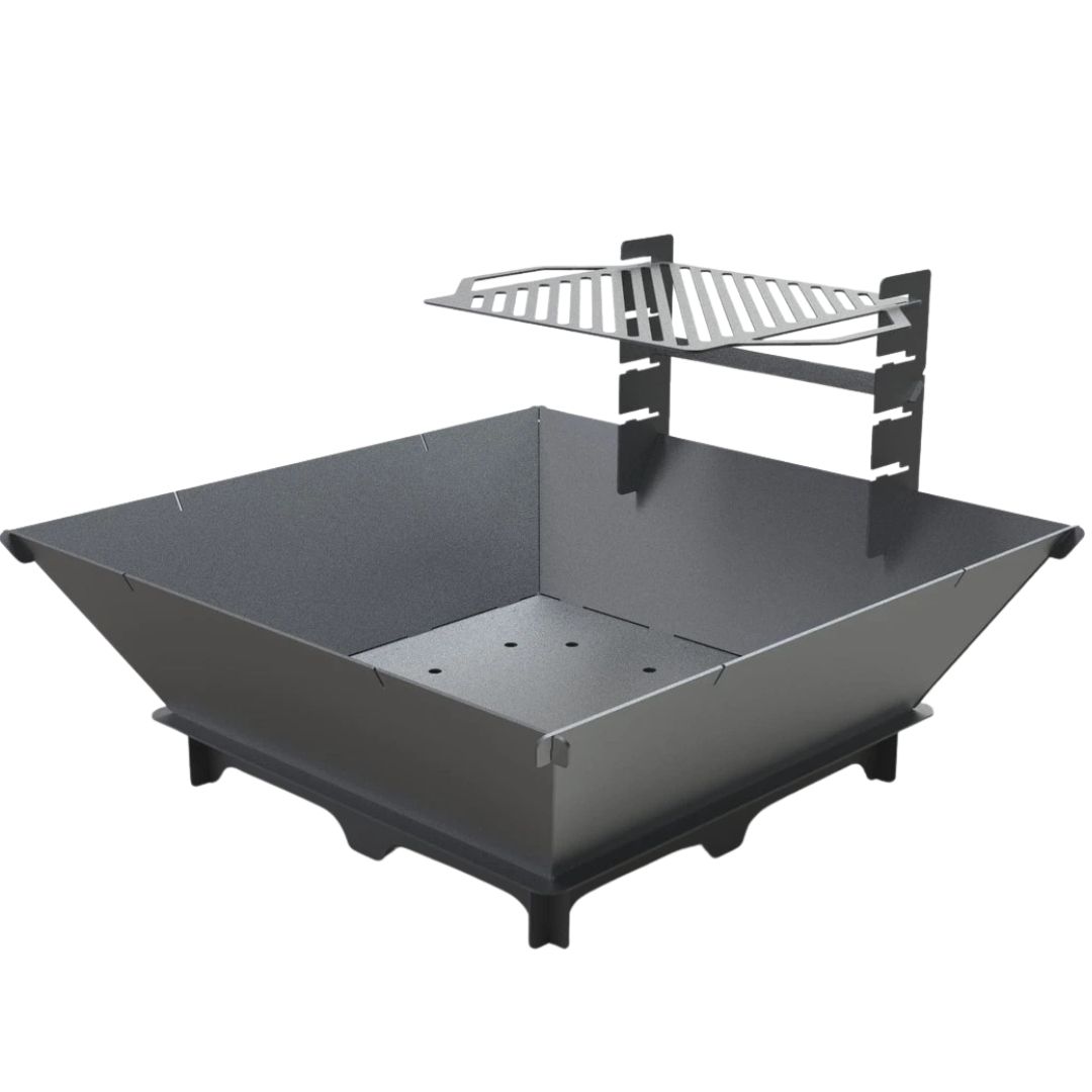 Мангал-гриль Carino квадратний 1000 мм розбірний 1042х1042х682 мм, метал 3 мм без покриття