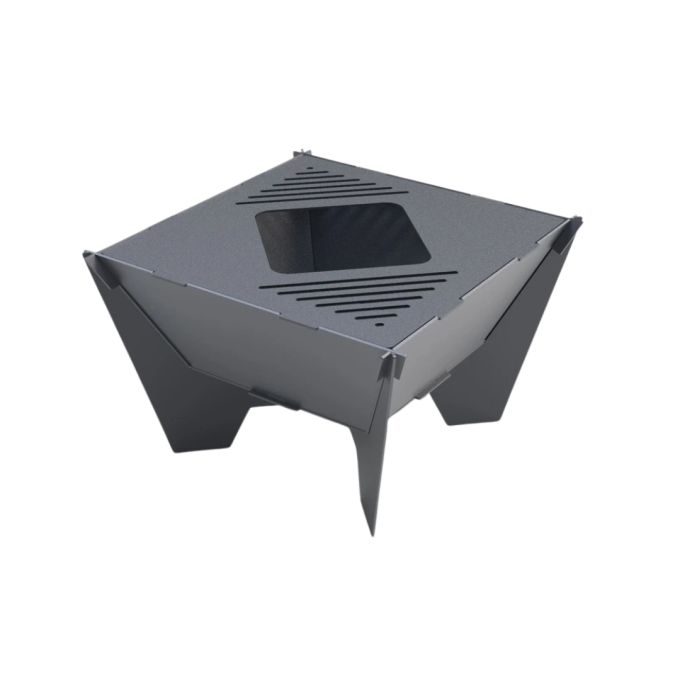 Мангал-гриль Carino квадратний 600 мм розбірний 614х614х400 мм, метал 3 мм без покриття