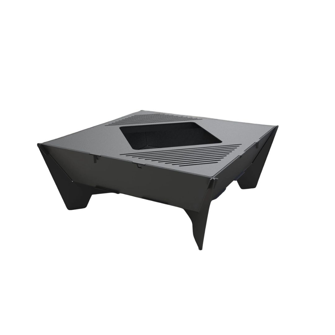 Мангал-гриль Carino великий квадратний розбірний з грилем 1010х1010х400 мм, 3 мм без покриття