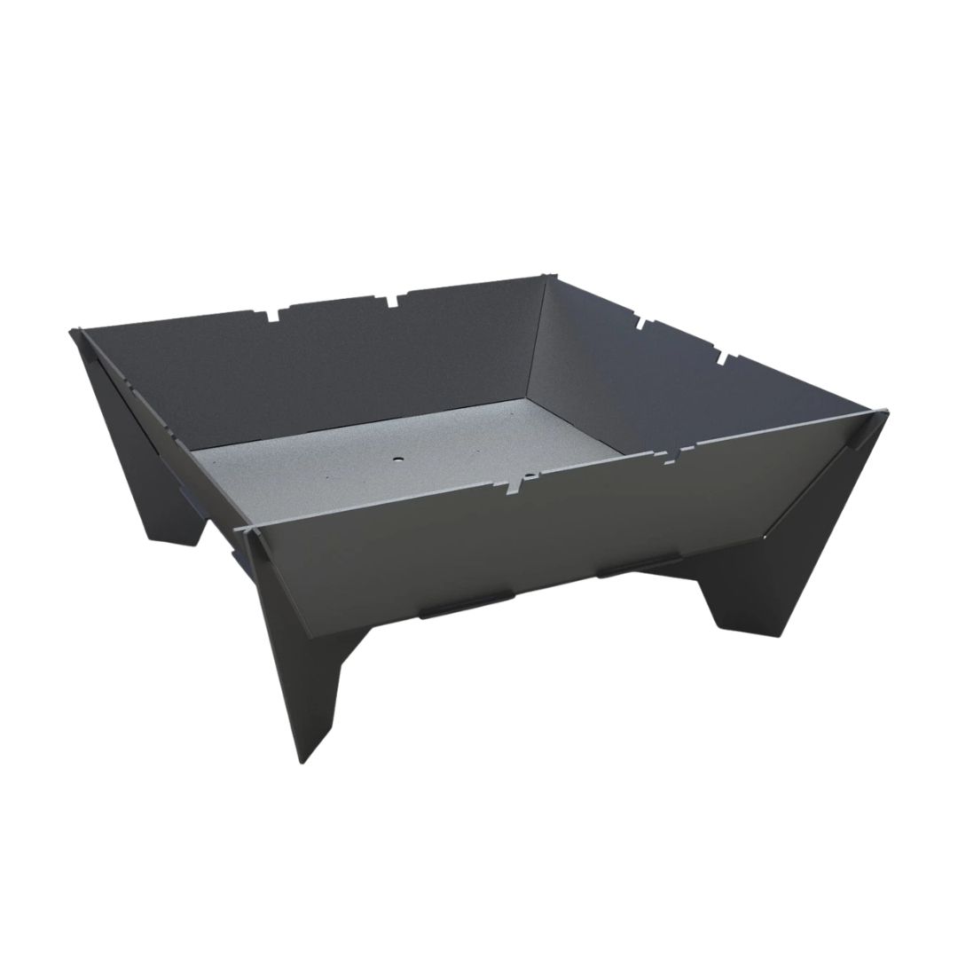 Мангал-гриль Carino великий квадратний розбірний з грилем 1010х1010х400 мм, 3 мм без покриття