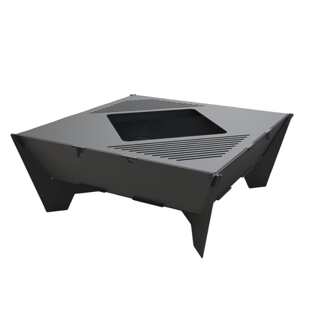 Мангал-гриль Carino великий квадратний розбірний з грилем 1010х1010х400 мм, 3 мм без покриття