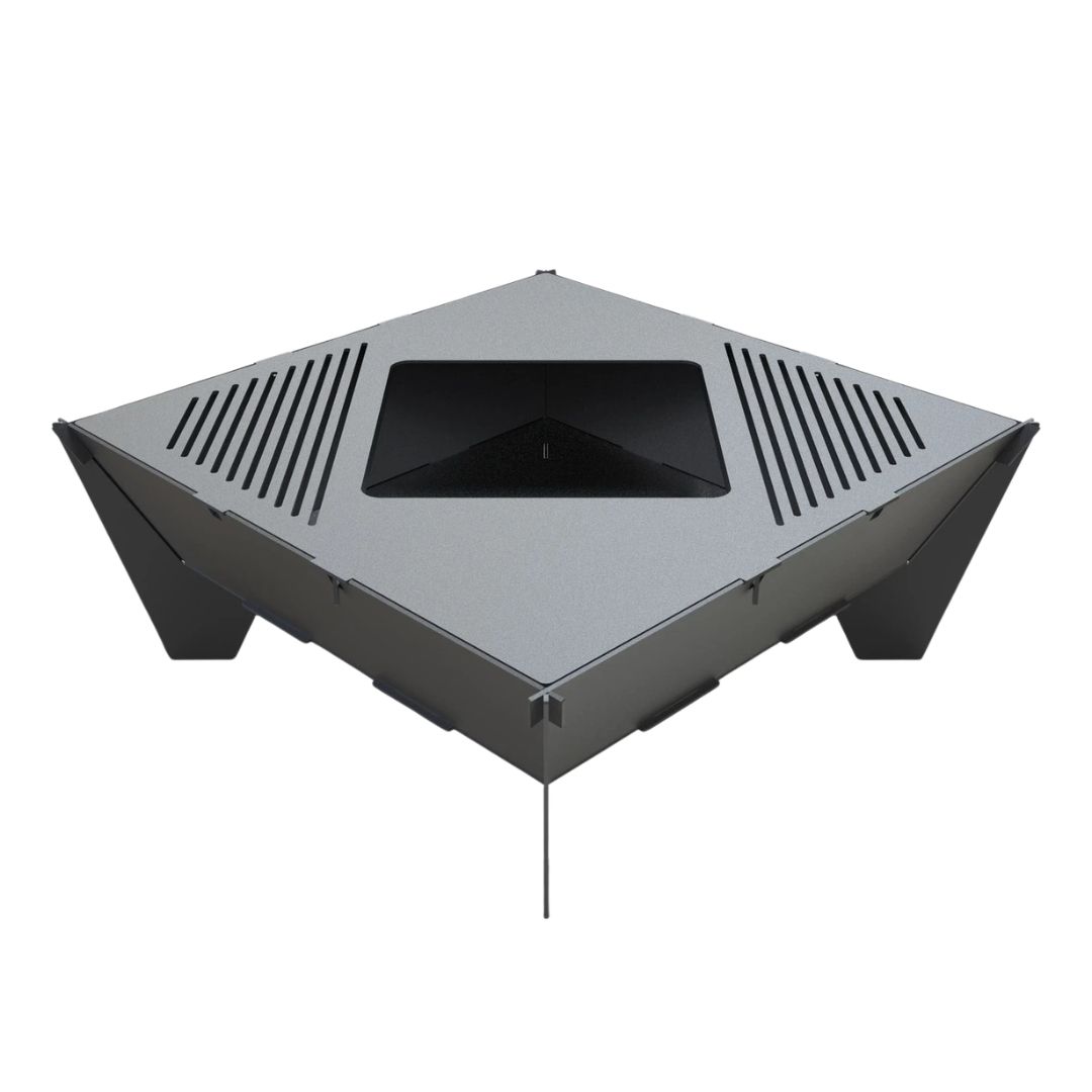 Мангал-гриль Carino великий квадратний розбірний з грилем 1010х1010х400 мм, 3 мм без покриття