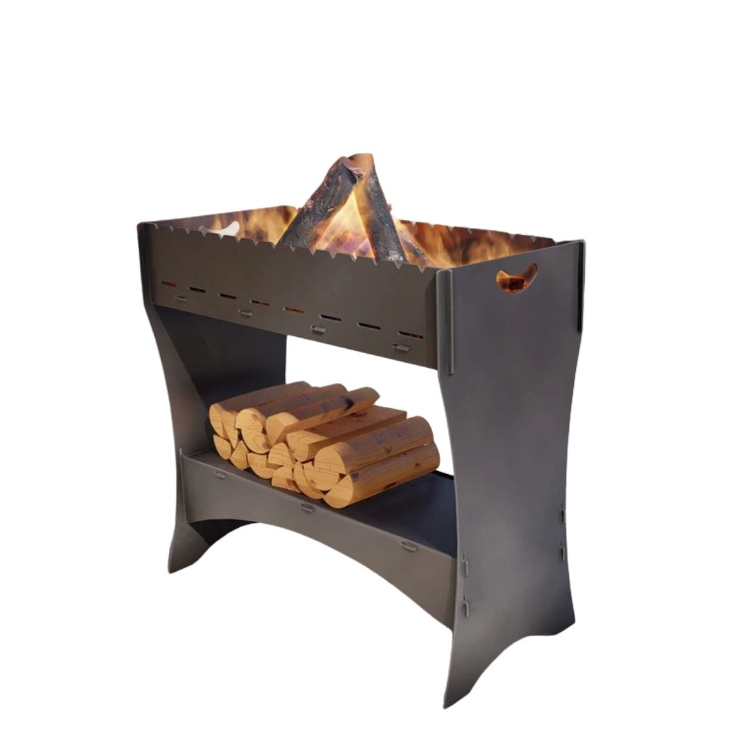 Мангал Carino для шашлику розбірний без гриля 965х456х889 мм, метал 3 мм без покриття