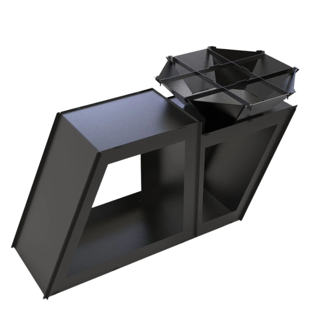 Мангал-гриль Carino Delux розбірний з грилем 1980х960х1005 мм, метал 3 мм без покриття